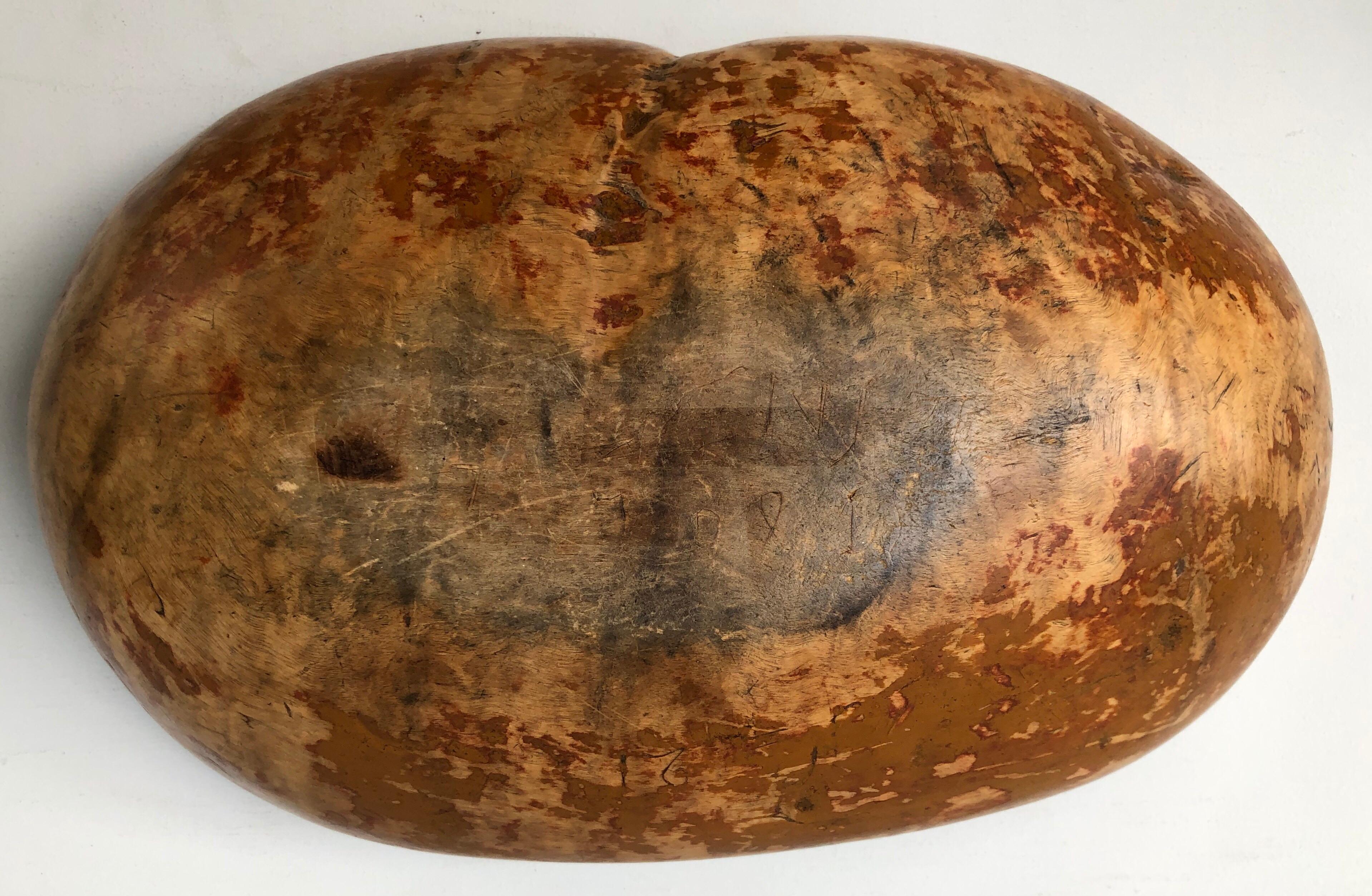 19th Century Swedish Burl Bowl of Sculptural Form For Sale