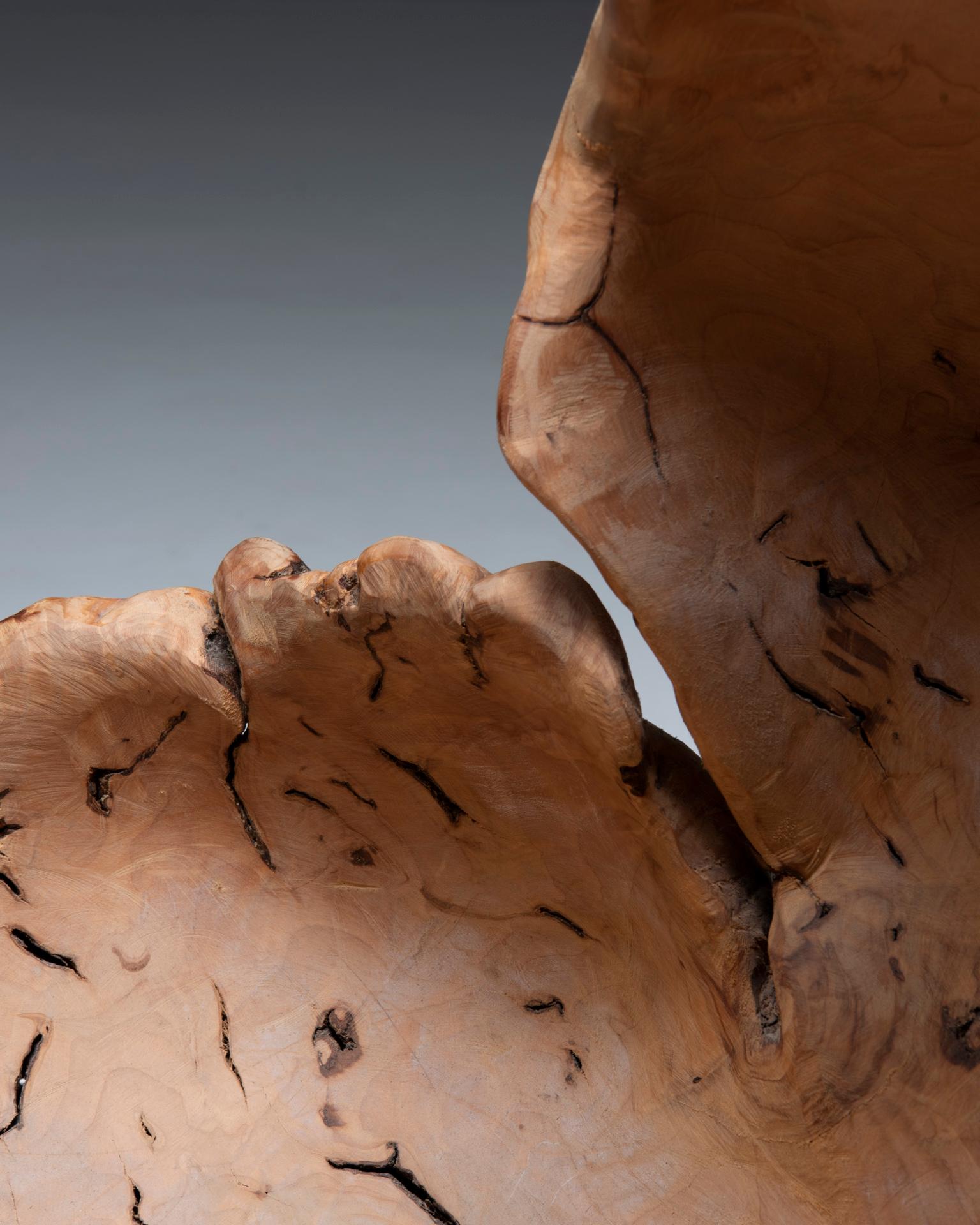 20th Century Swedish Burl Wood Sculpture For Sale