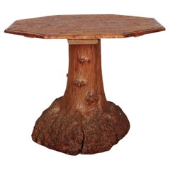 Antique Swedish Burr Root Table