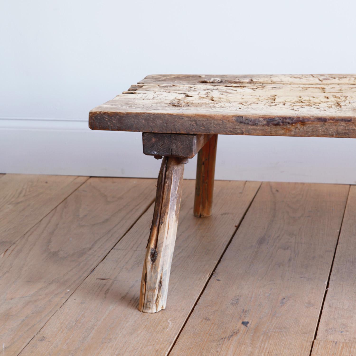 Swedish Butcher's Table In Distressed Condition For Sale In New York, NY