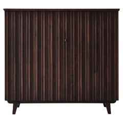 Swedish Cabinet in Stained Pinewood by Göran Malmvall for Svensk Fur, 1940s
