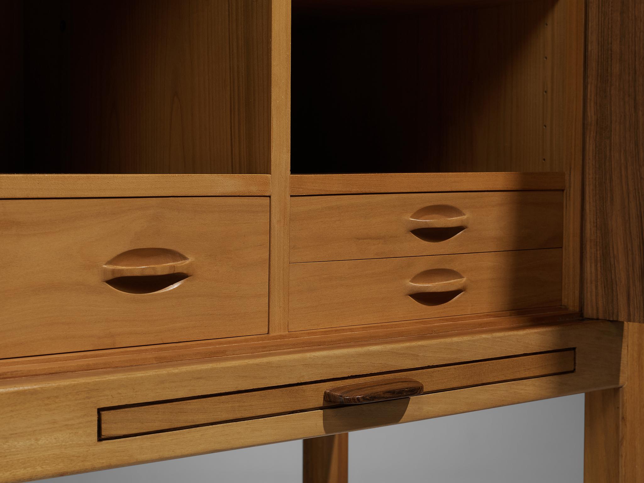 Swedish Cabinet with Geometrical Inlays in Walnut and Rosewood 6