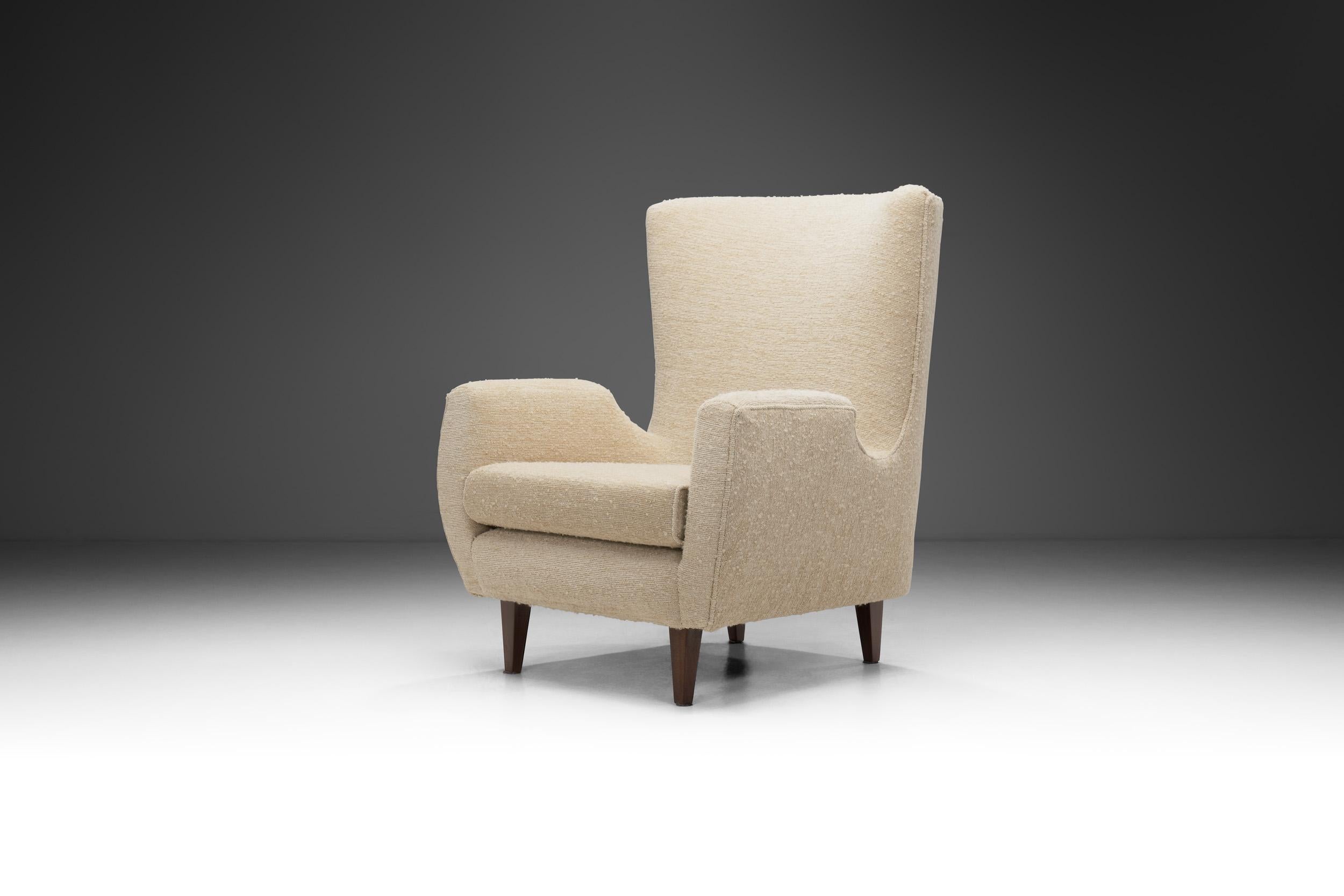 Mid-century modern is to-the-point and no-nonsense, much like the straightforward interior style, which championed notions of functionality, ease and modern simplicity. This armchair is a great representation of the quality and craftsmanship of