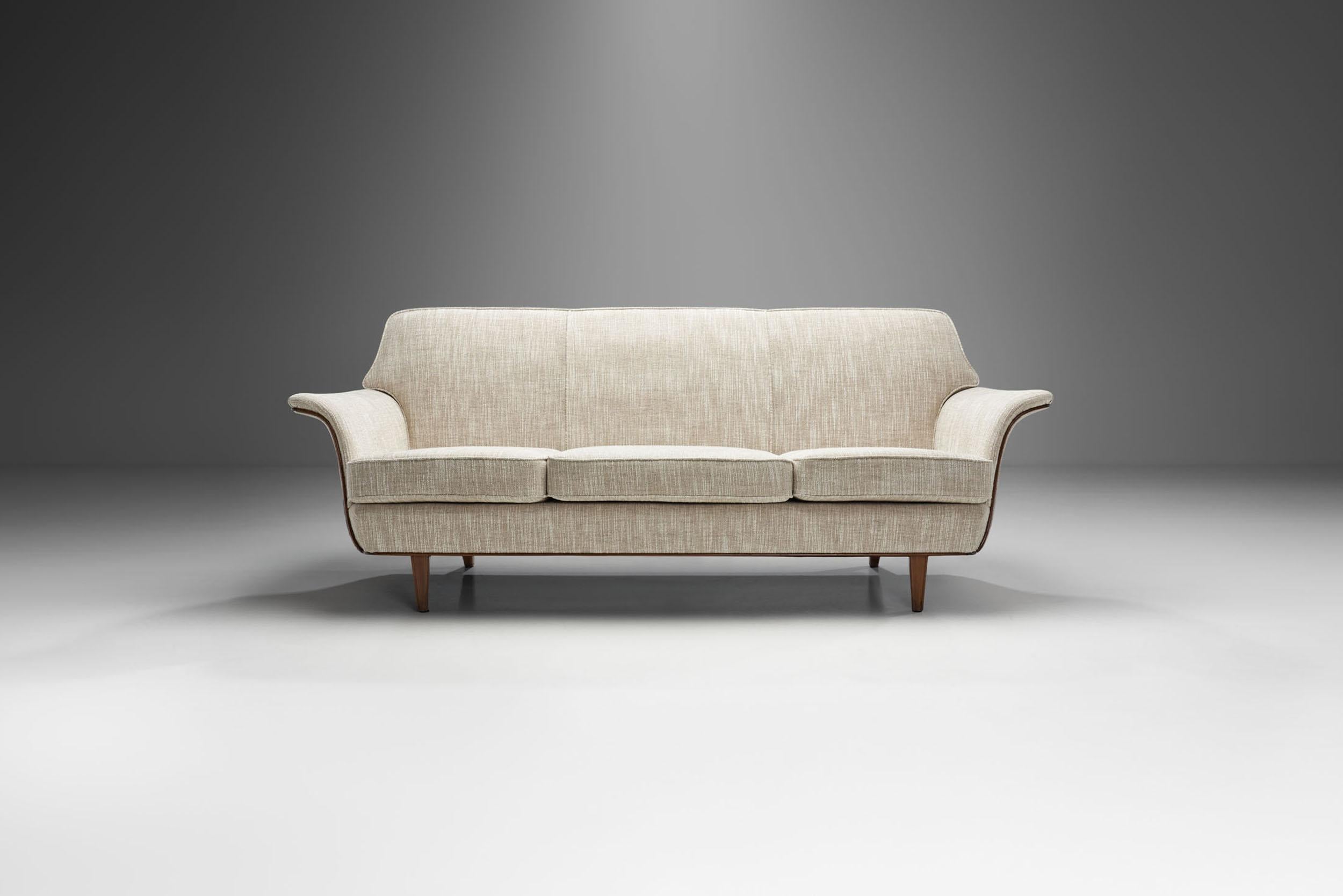 Schwedisches Schreiner-Sofa und Sessel, Schweden, 1950er Jahre (Skandinavische Moderne) im Angebot
