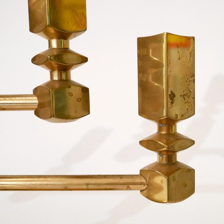Swedish Candelabra Brass For Sale at 1stDibs