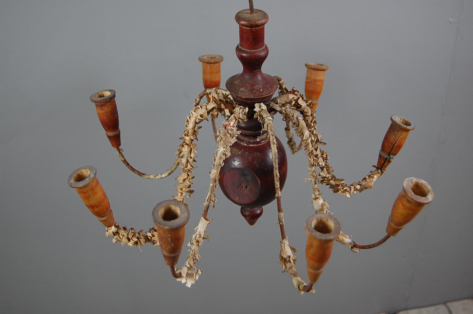Swedish Candle Chandelier In Fair Condition In Pease pottage, West Sussex