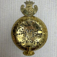 Swedish Candle Wall Sconce, Early 18th Century with Småland's Landscape Arms