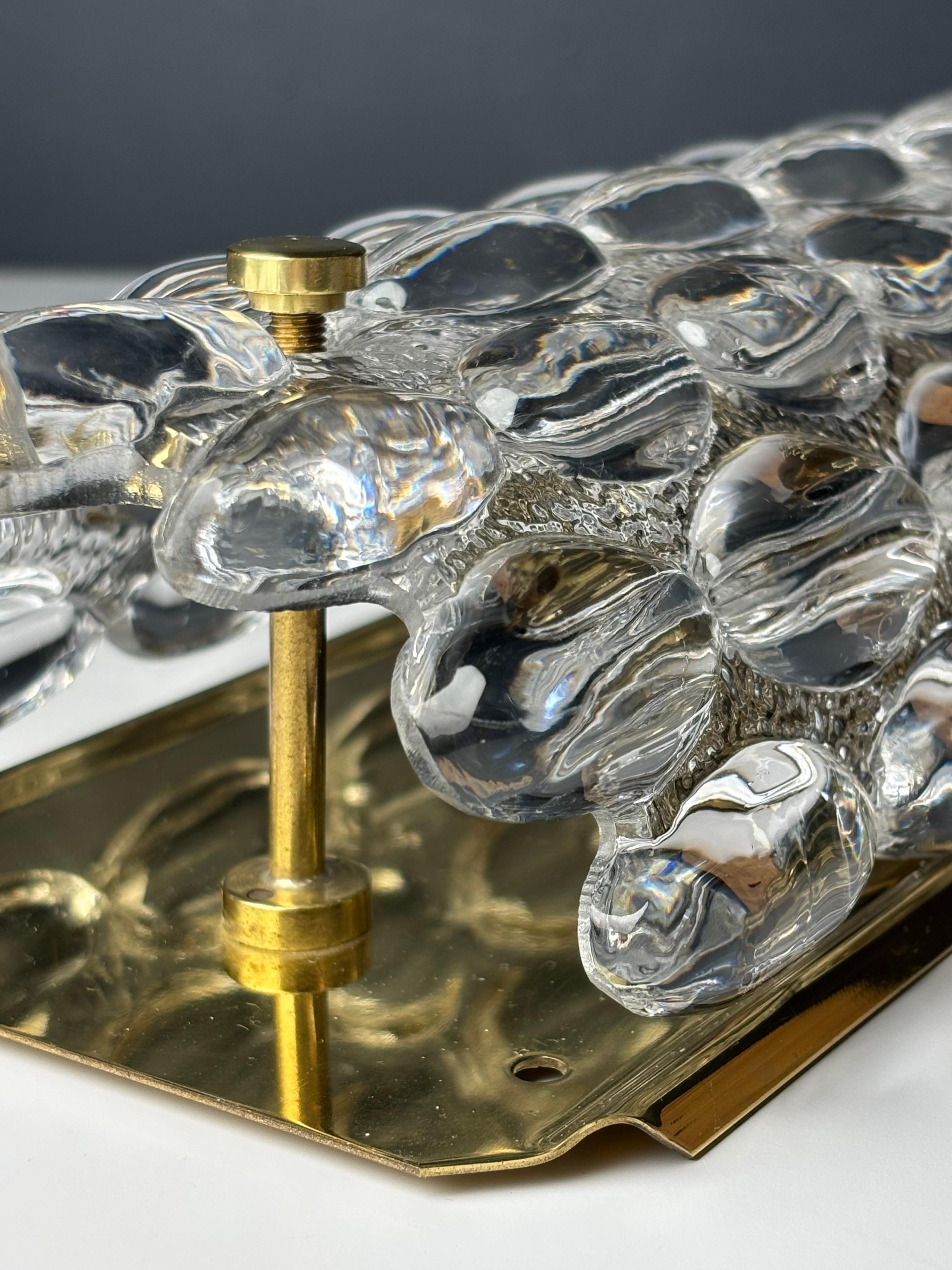 Carl Fagerlund pour Orrefors, applique en cristal à bulles, années 1950 Bon état - En vente à Copenhagen, DK