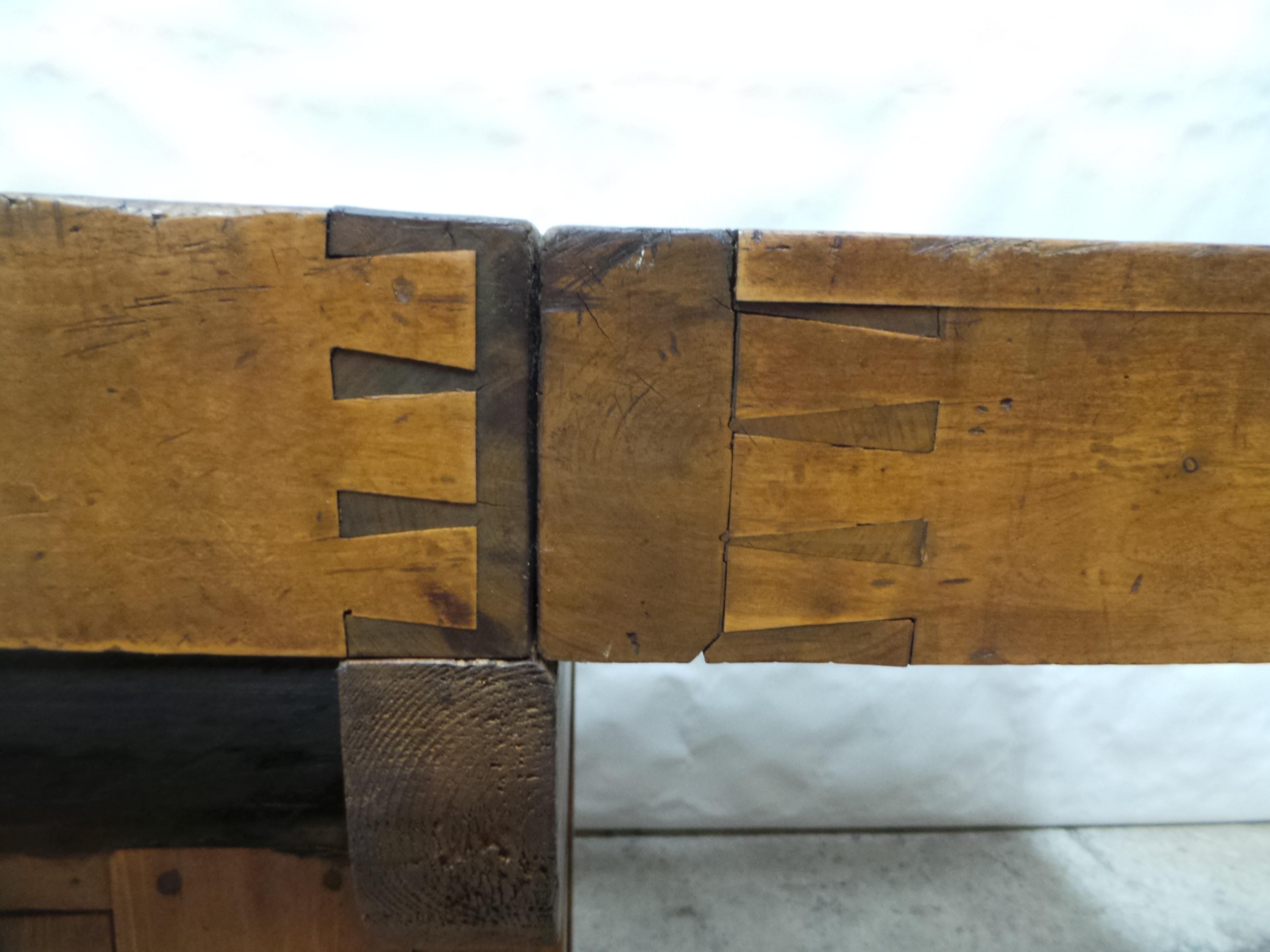 Early 20th Century Swedish Carpenter Work bench For Sale