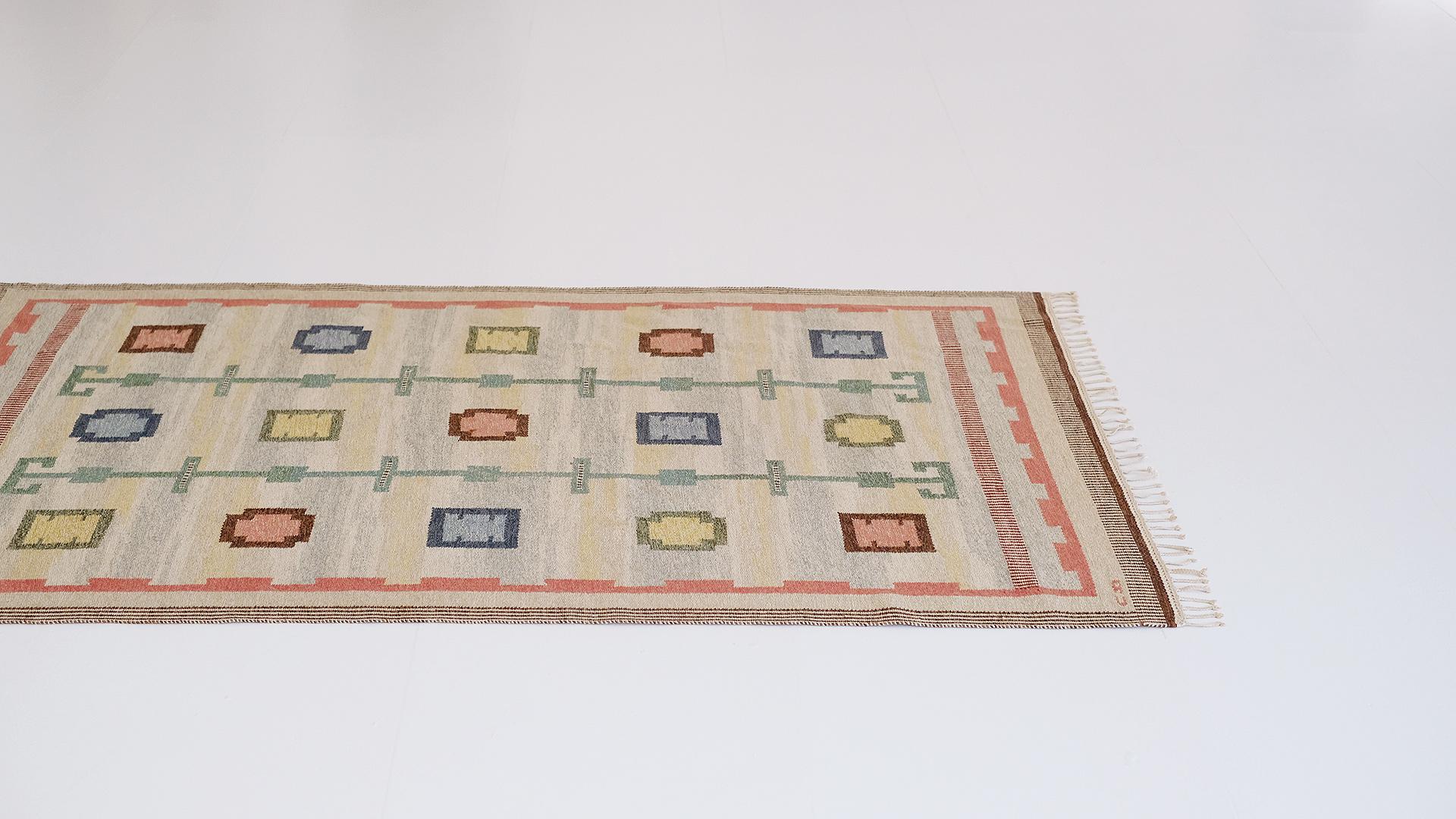 Swedish Carpet by Carl Dangel In Good Condition For Sale In Epperstone, Nottinghamshire