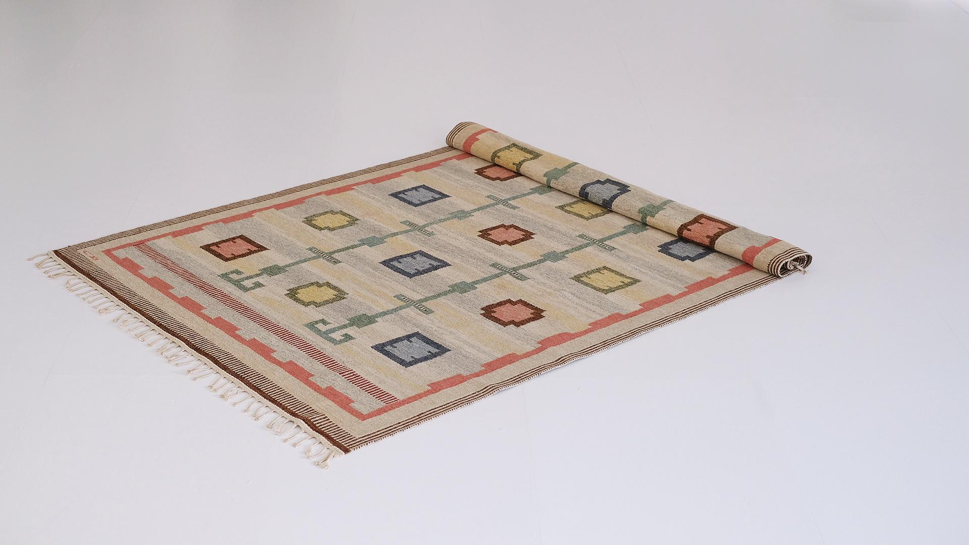 Wool Swedish Carpet by Carl Dangel For Sale