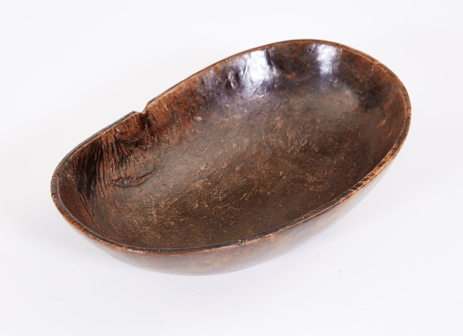 Swedish Carved Burl Bowl For Sale 1