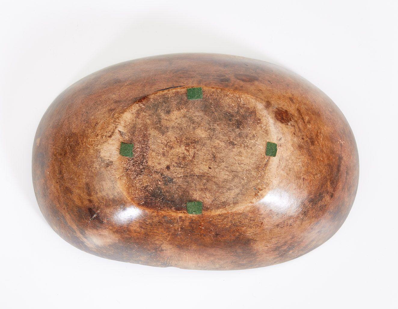 Swedish Carved Burl Bowl For Sale 3