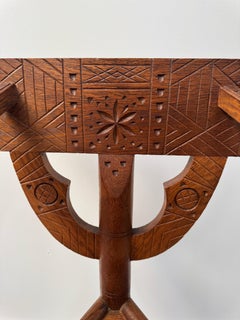 Swedish carved oak chair by Bernhardt Hoettger