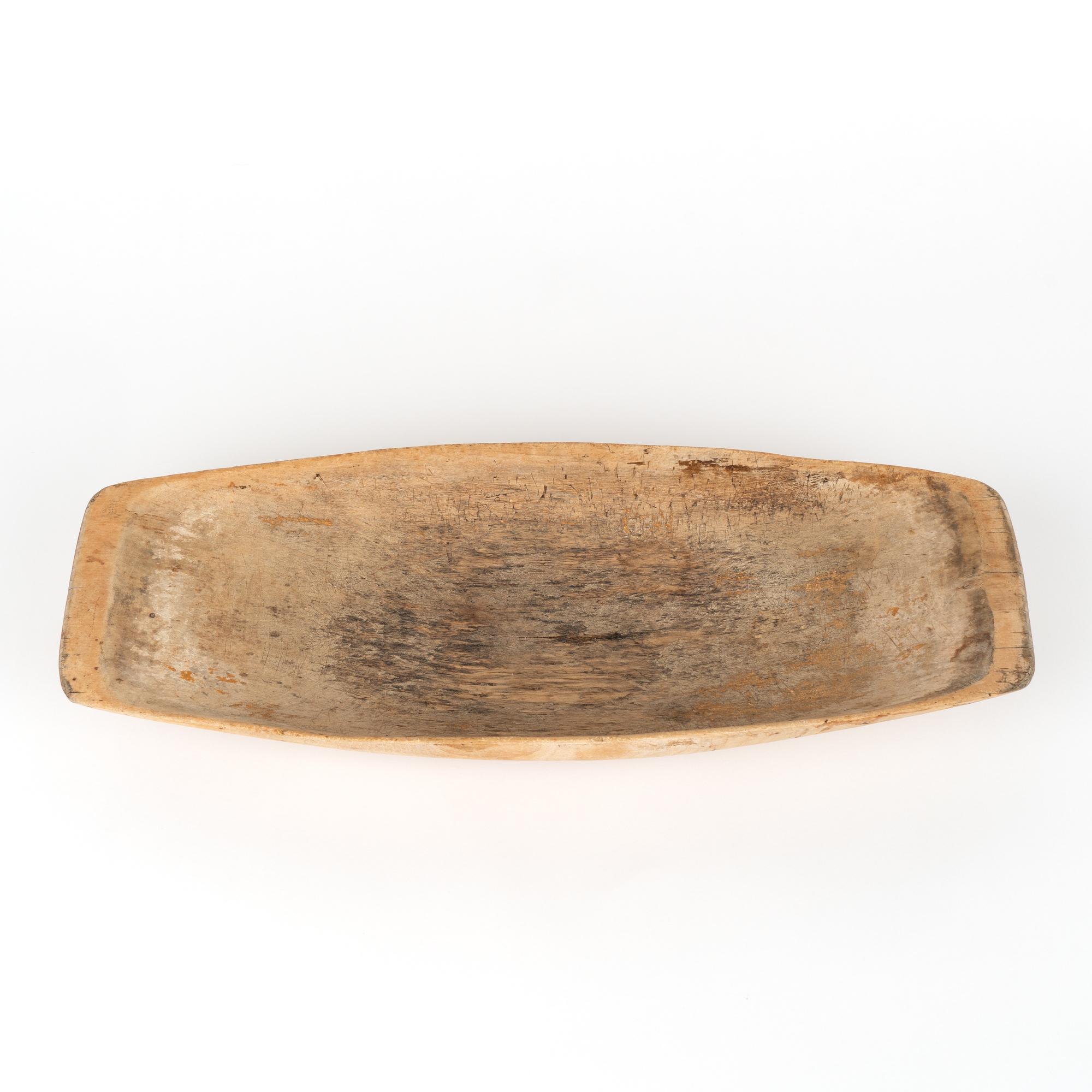 Swedish Carved Wooden Bowl, circa 1880 For Sale 5