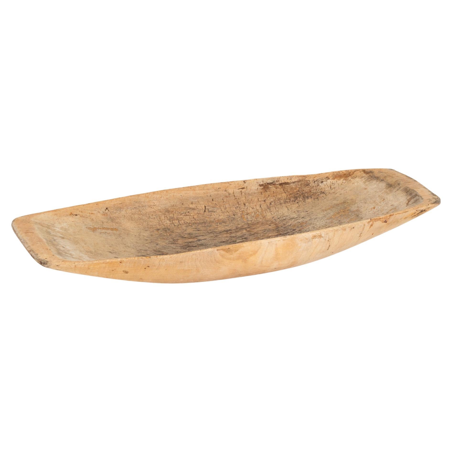 Swedish Carved Wooden Bowl, circa 1880 For Sale