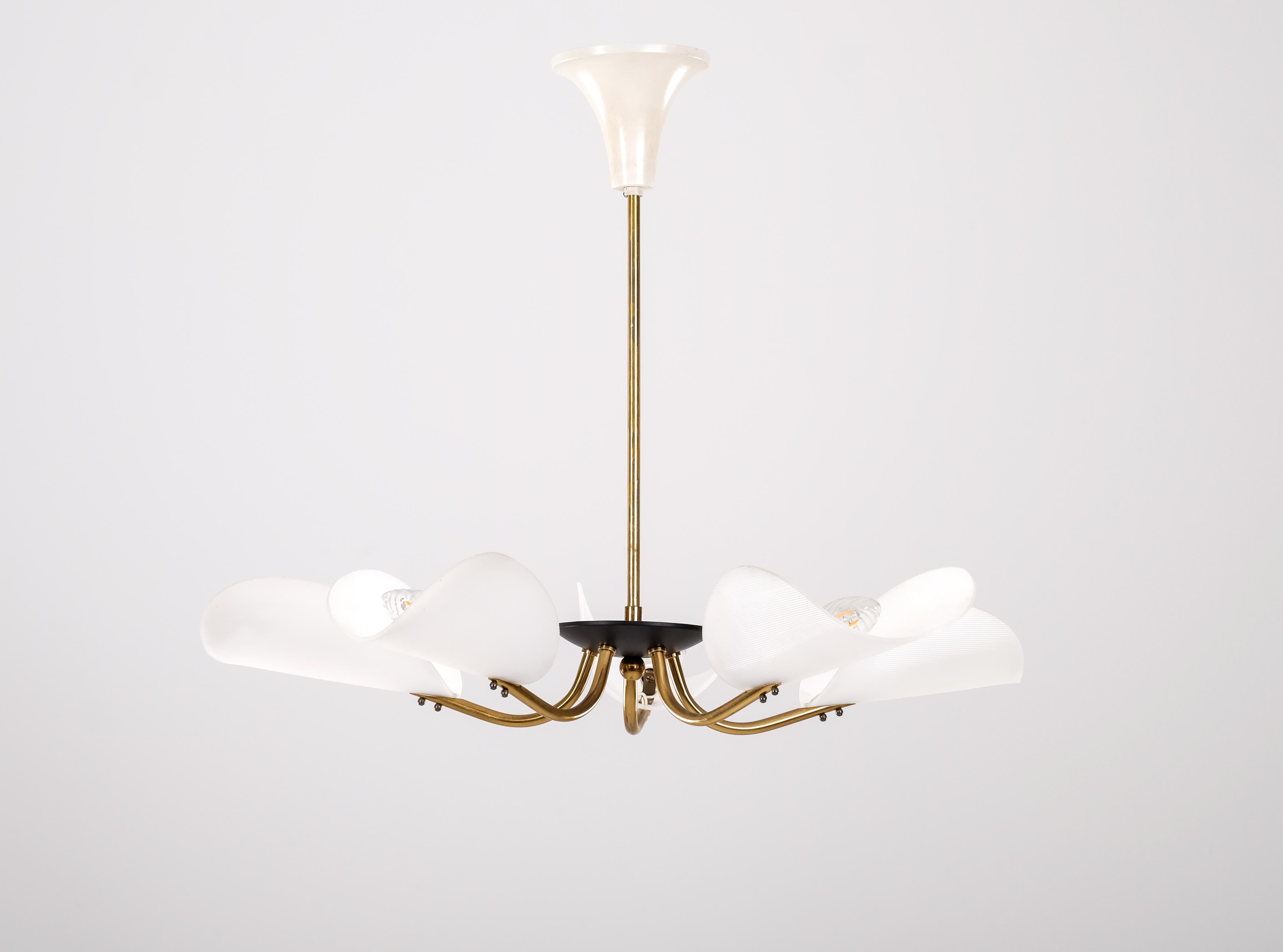 Swedish Ceiling Lamp, 1960s In Good Condition For Sale In Stockholm, SE