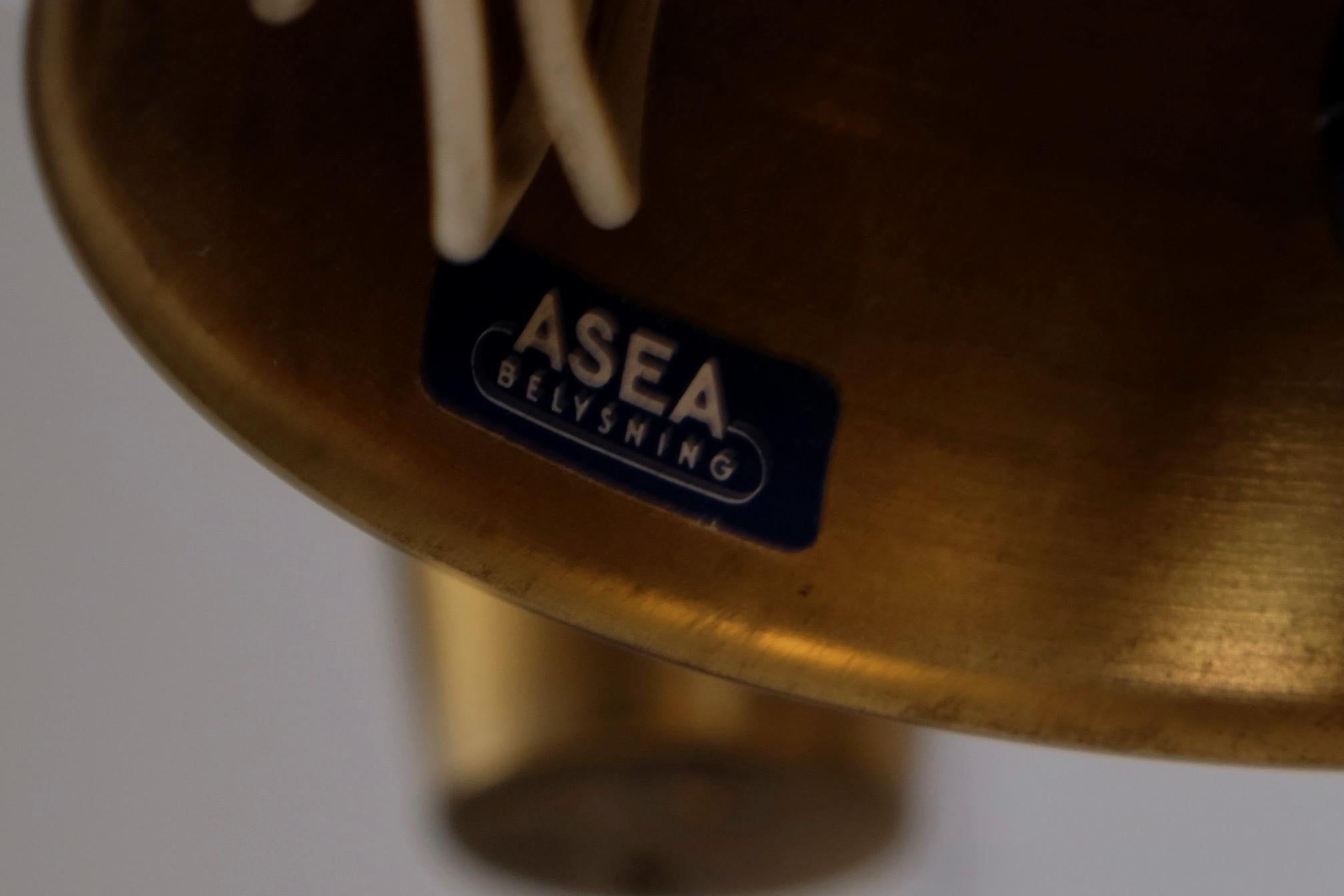 Swedish Ceiling Lamp by ASEA, 1950s 3