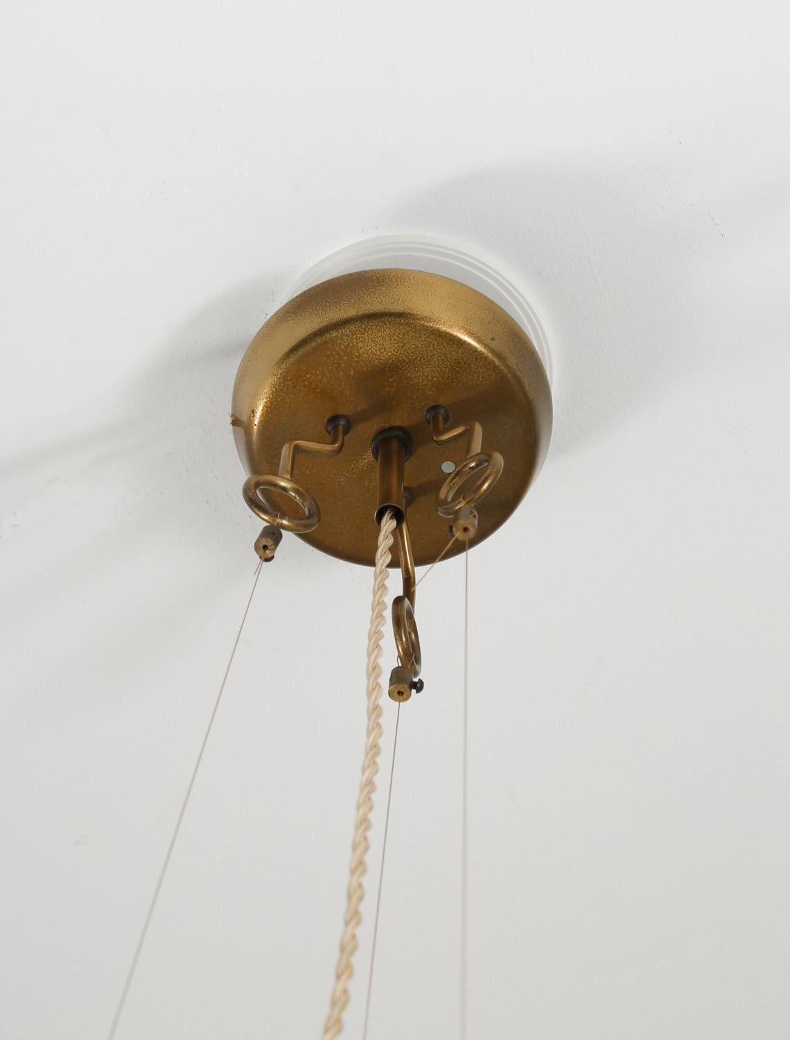 Swedish Ceiling Lamp by Hans Bergström for Ateljé Lyktan, 1940s 6