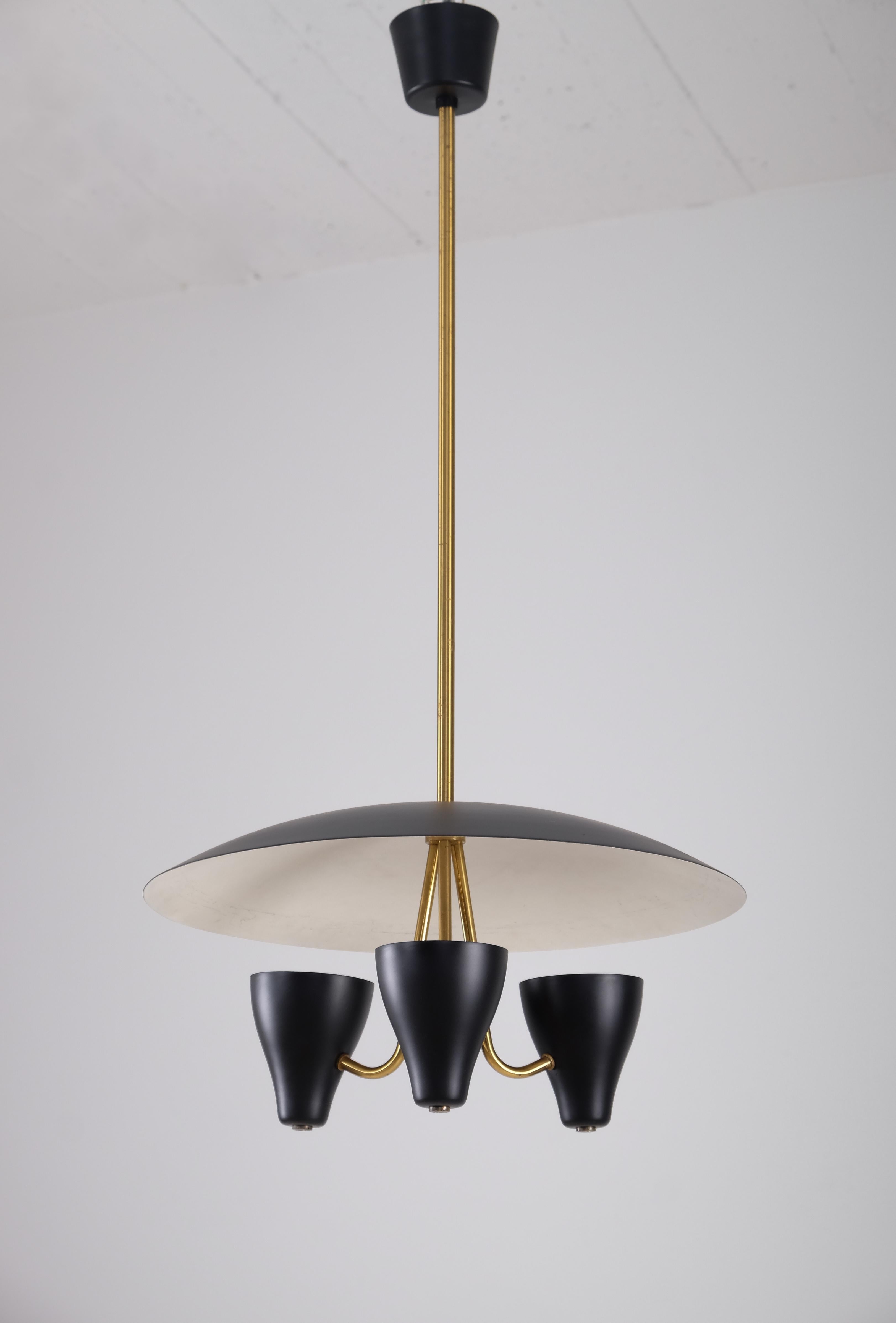 Scandinavian Modern Swedish Ceiling Light, 1950s For Sale
