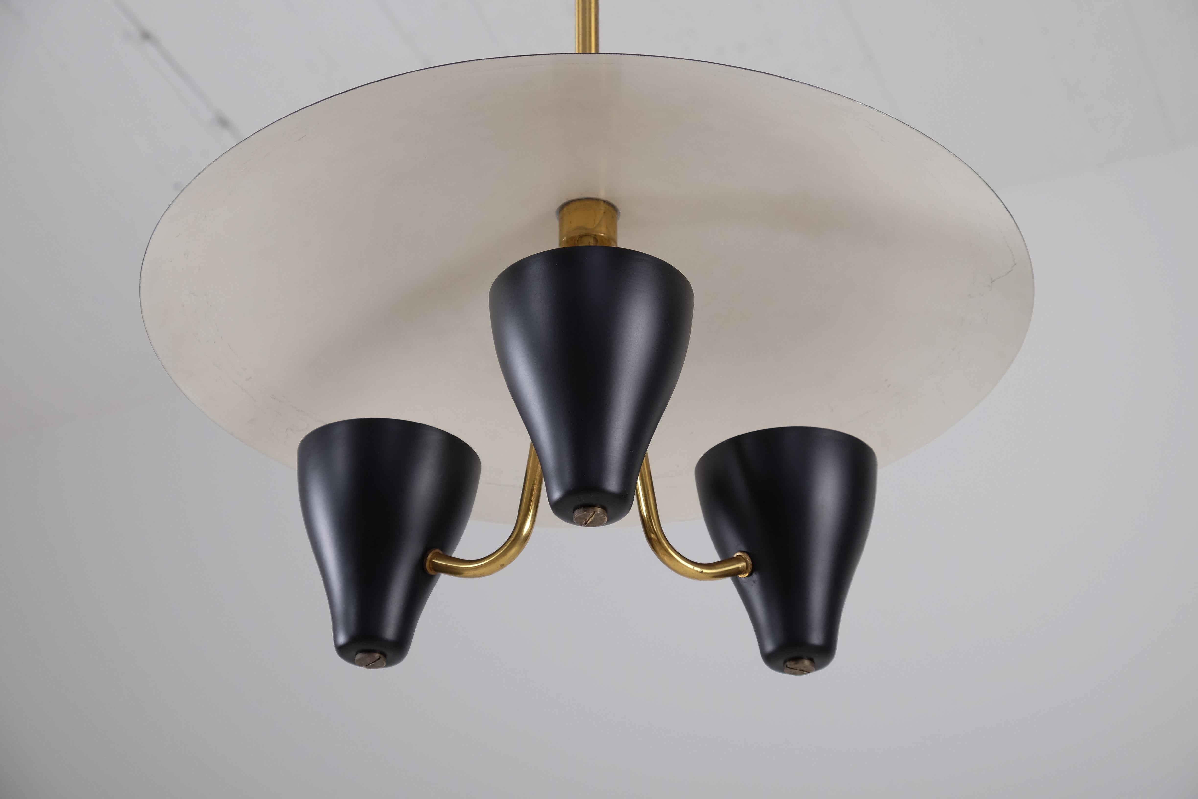 Mid-20th Century Swedish Ceiling Light, 1950s For Sale