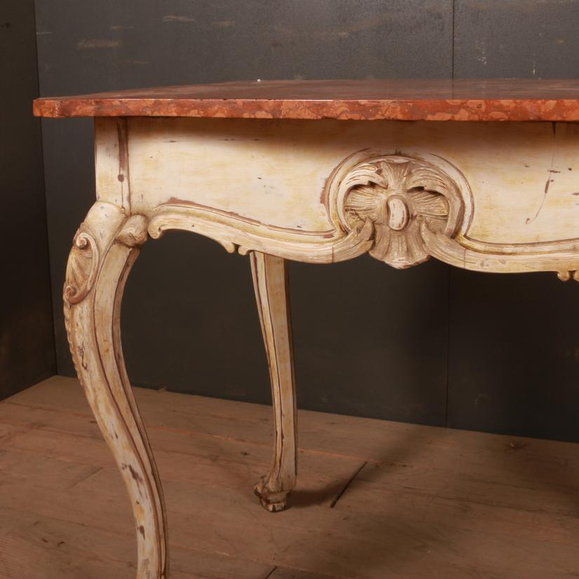 19th century Swedish original painted marble top centre table, 1830

Reference: 5855

Dimensions:
35 inches (89 cms) Wide
26 inches (66 cms) Deep
29 inches (74 cms) High.