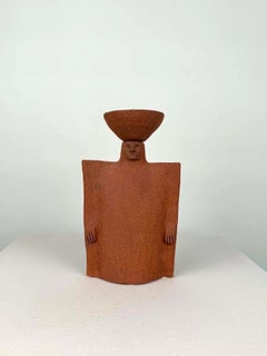 Sculpture figurative en céramique suédoise, années 1980