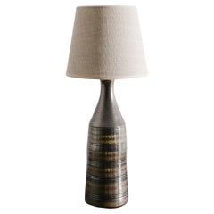 Lampe de table en céramique suédoise en grès par Arthur Andersson pour Wallåkra, années 1940