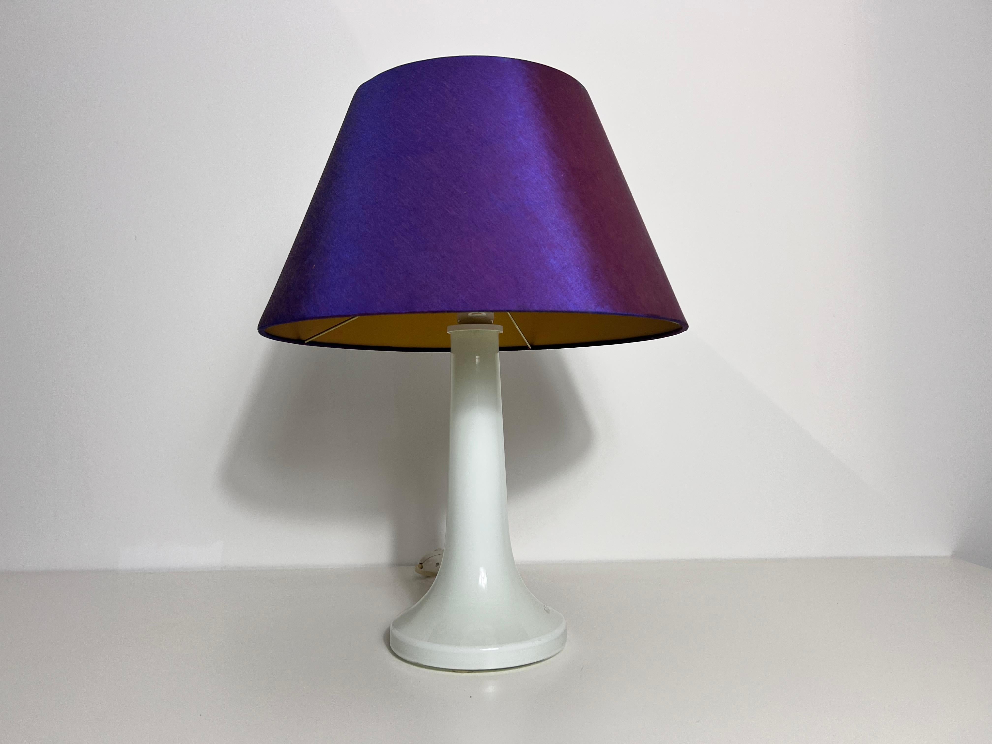 Schwedische Keramik-Tischlampe von Pileprodukter Landskrona, 1970er Jahre im Zustand „Gut“ im Angebot in Hagenbach, DE
