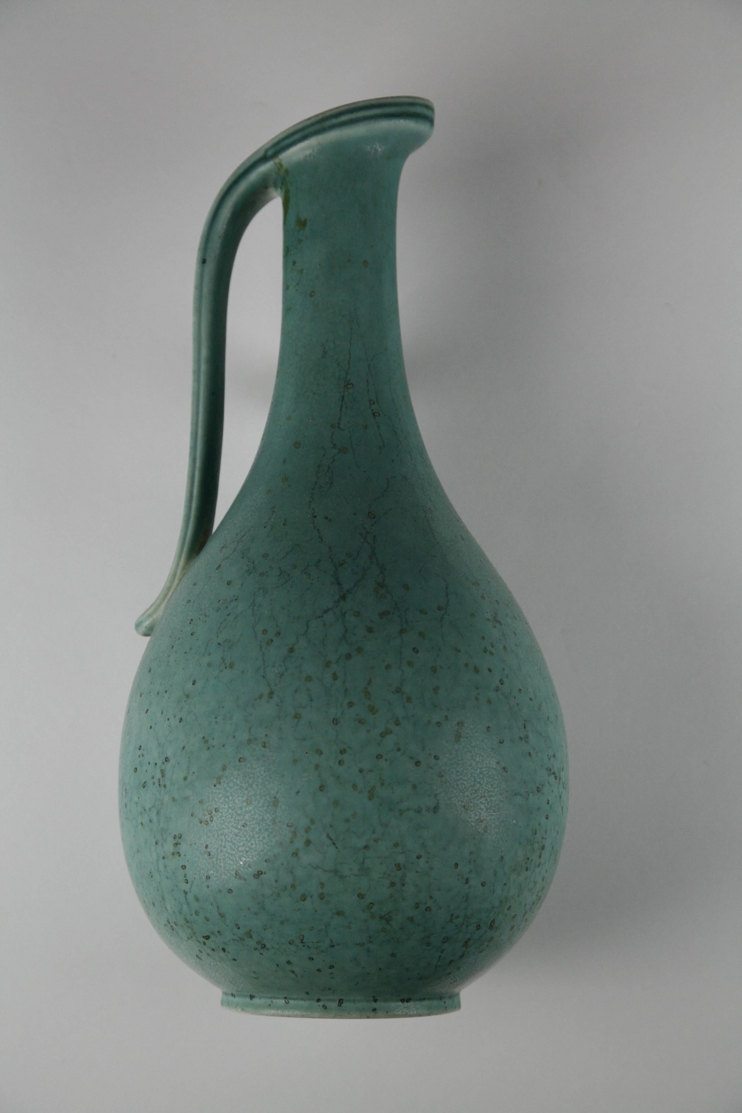 Classical Roman Swedish Ceramic Vase by Gunnar Nylund, Rörstrand, Sweden, 1950