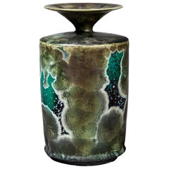 Swedish Ceramic Vase by Isak Isaksson, Narrow Necked and Unique Stoneware