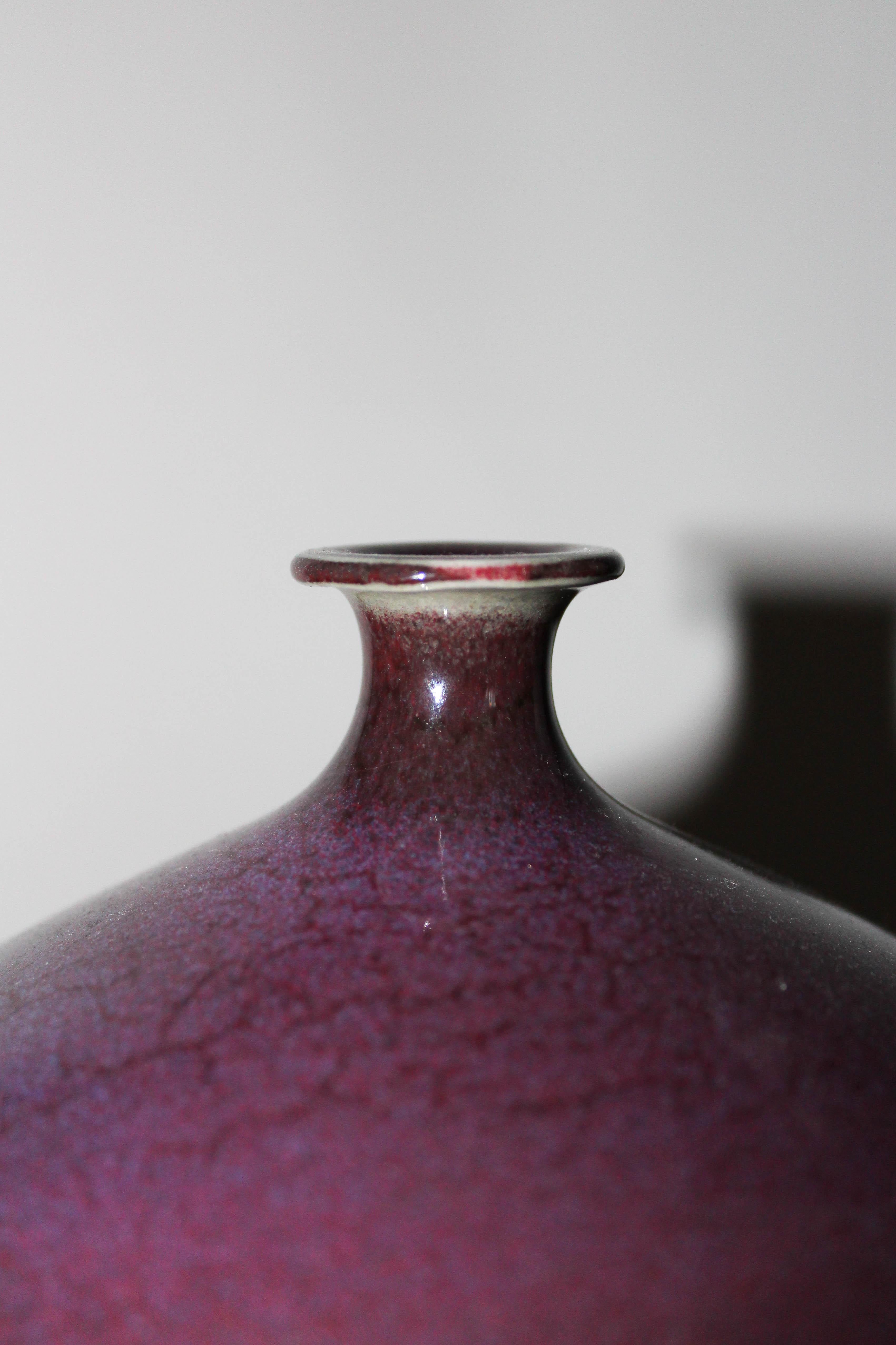 Late 20th Century Swedish Ceramic Vase by Sven Hofverberg For Sale