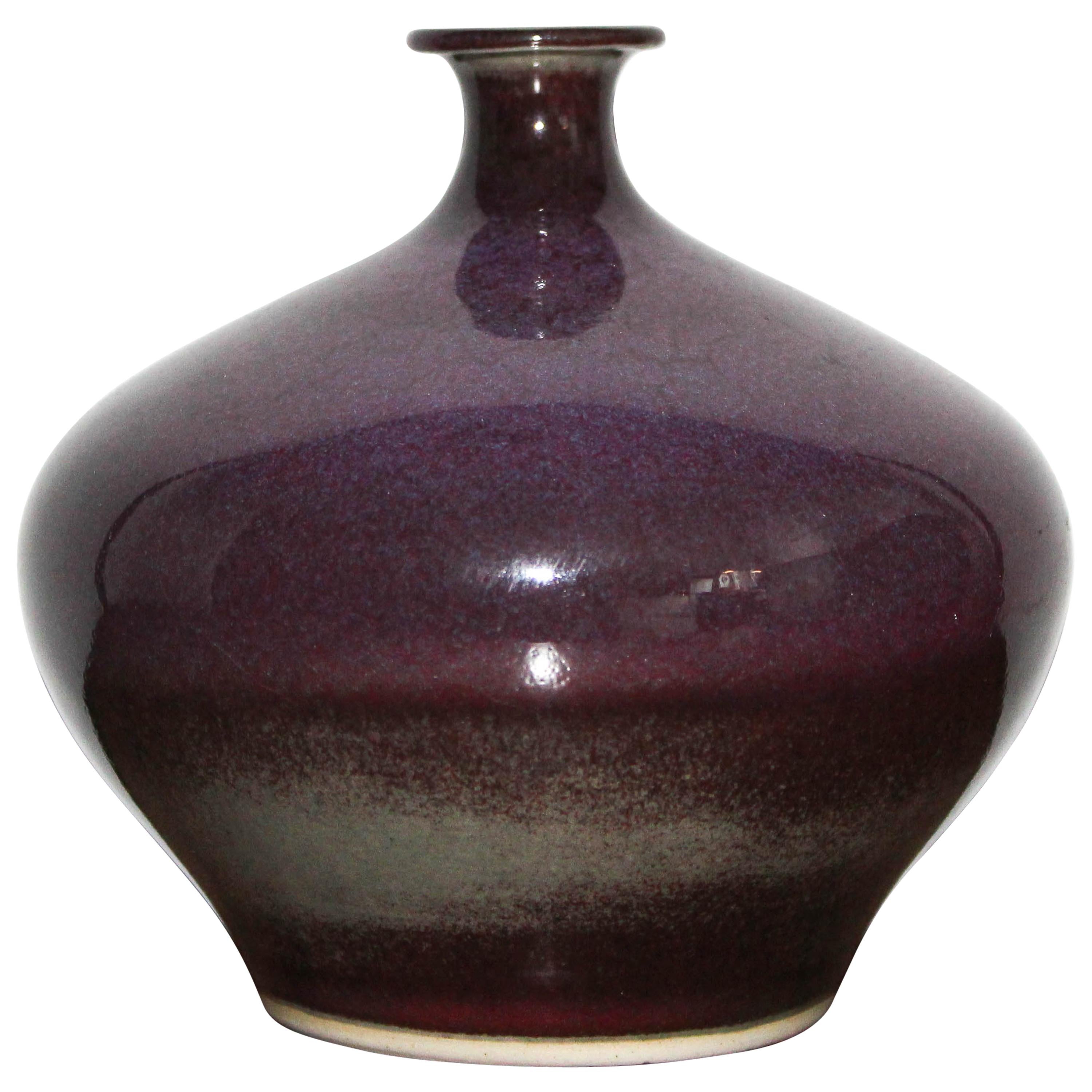 Swedish Ceramic Vase by Sven Hofverberg For Sale