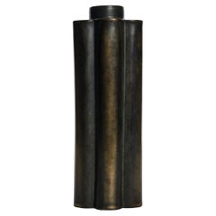 Swedish Ceramic Vase with Bronze Glaze by GePe, 1930s