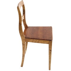 Swedish Chair of the Karl Johan/Empire Era, Pine and Birch, Late 1800s