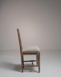 Chaise suédoise à assise rembourrée, Suède, début du XIXe siècle