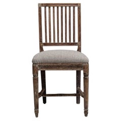 Chaise suédoise à assise rembourrée, Suède, début du XIXe siècle