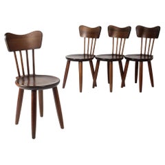 Swedish Chairs in Solid Pine Wood 1930 by Torsten Claeson