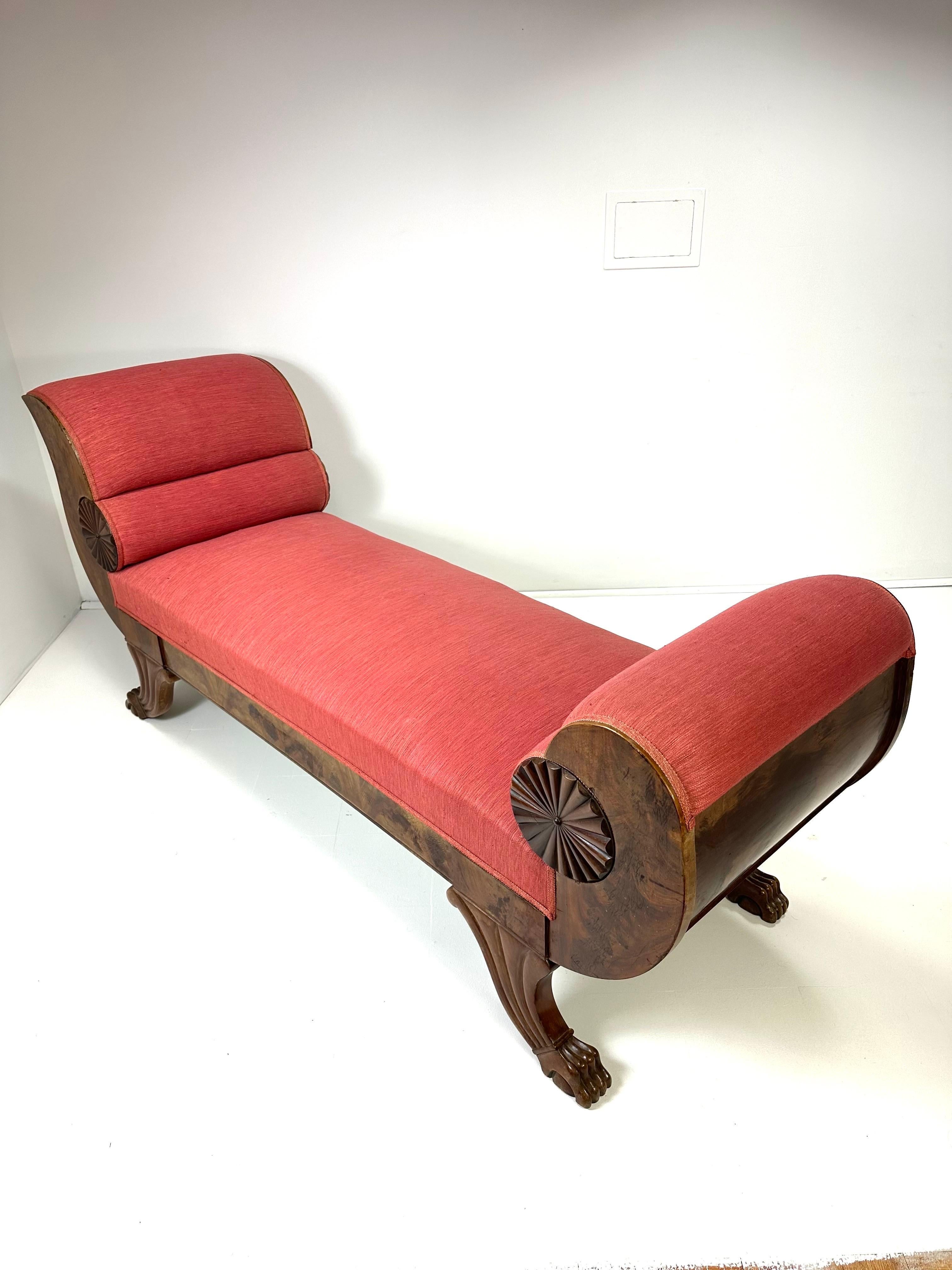 Tissu d'ameublement Chaise longue suédoise, vers 1900 en vente