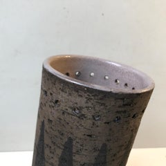 Swedish Chamotte Vase with Arrows by Valeria G. Törnberg for Elbogen