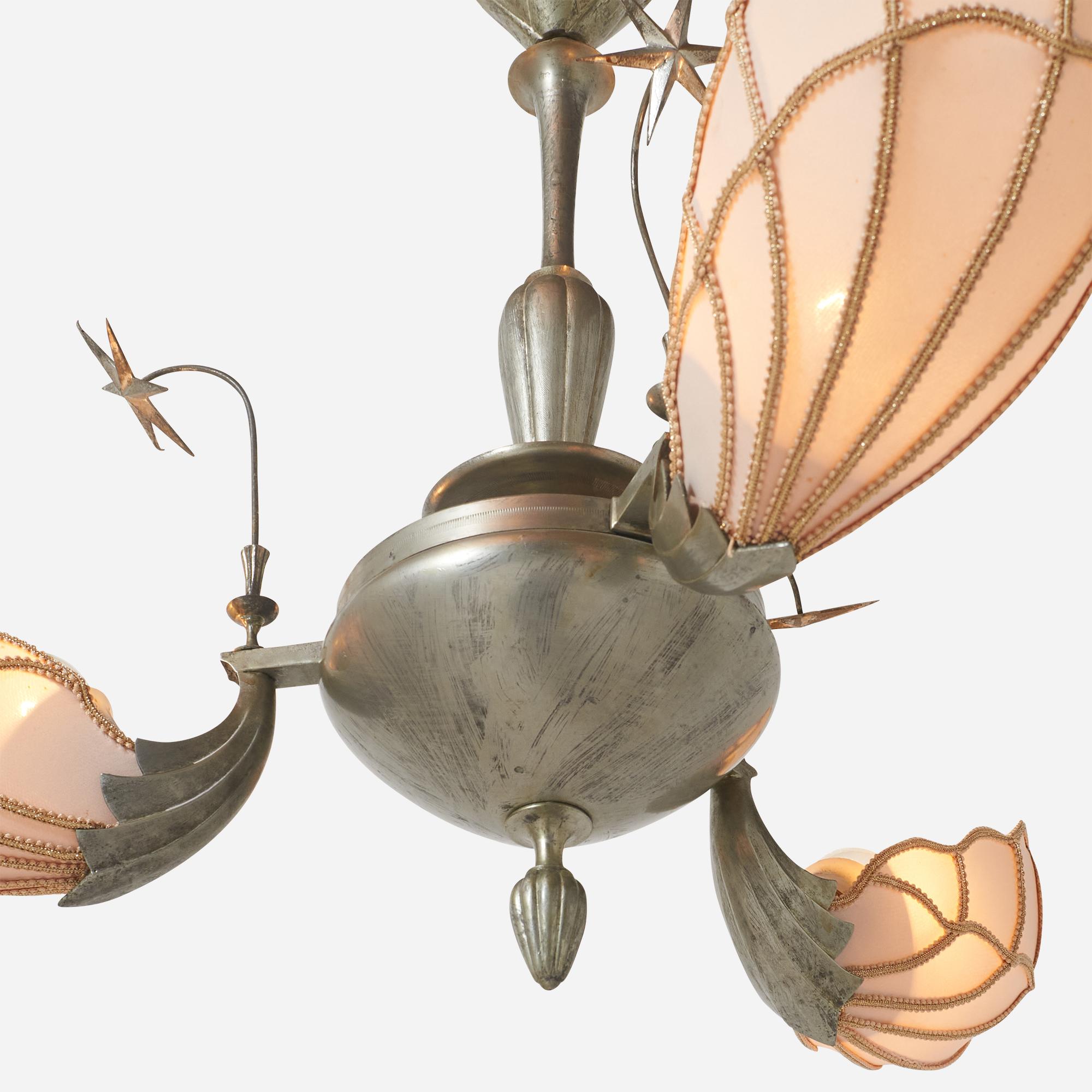 Mid-20th Century Swedish Chandelier For Sale