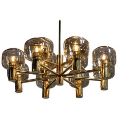 Swedish Chandelier the Style of Hans Agne Jakobsson 1960s Vintage Scandinavian