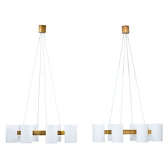 Swedish Chandeliers by Uno & Östen Kristiansson for Luxus