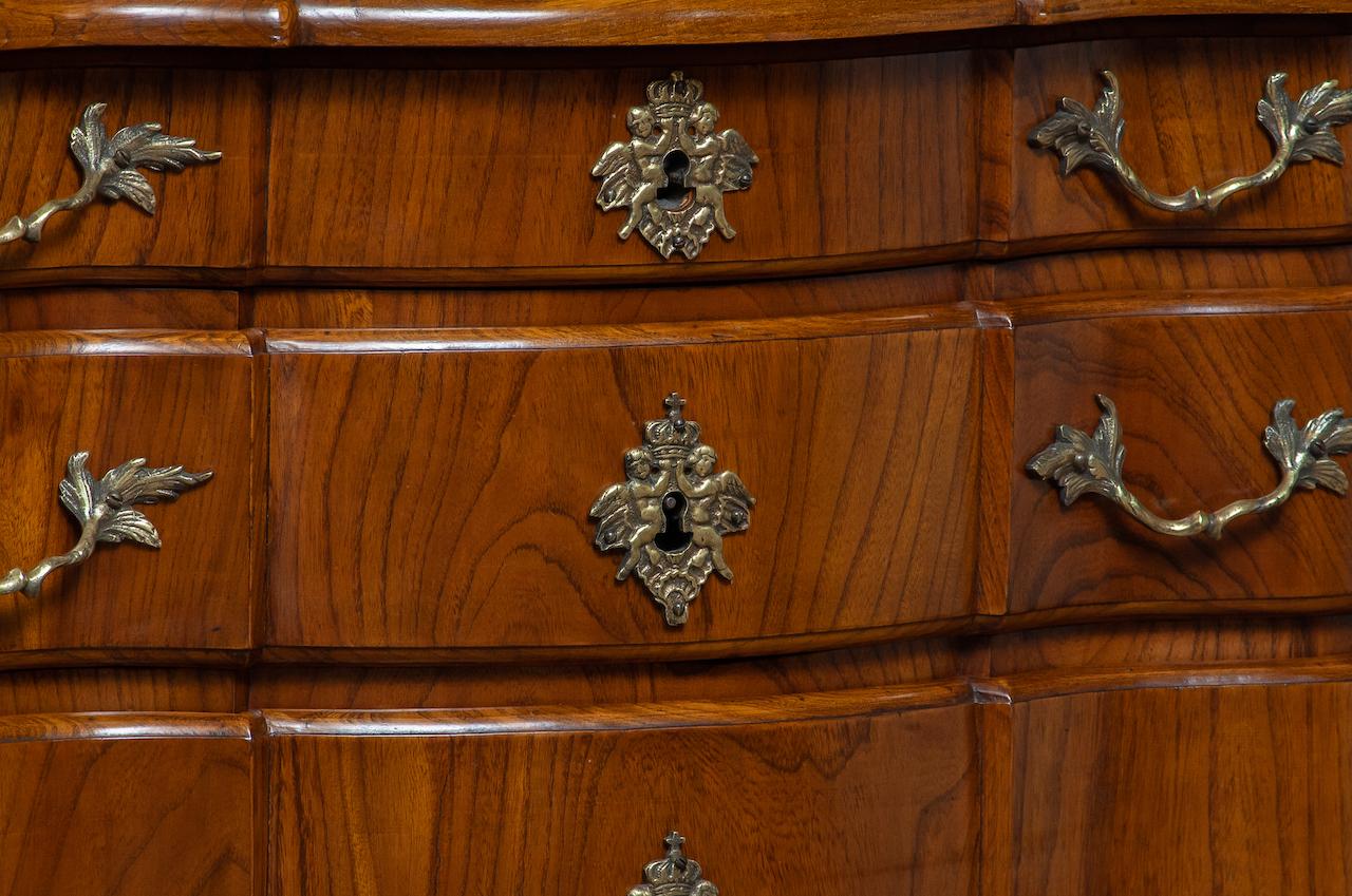 Gabinetto a cassetti barocco svedese Secrétaire Fine XVIII secolo In condizioni buone in vendita a Silvolde, Gelderland