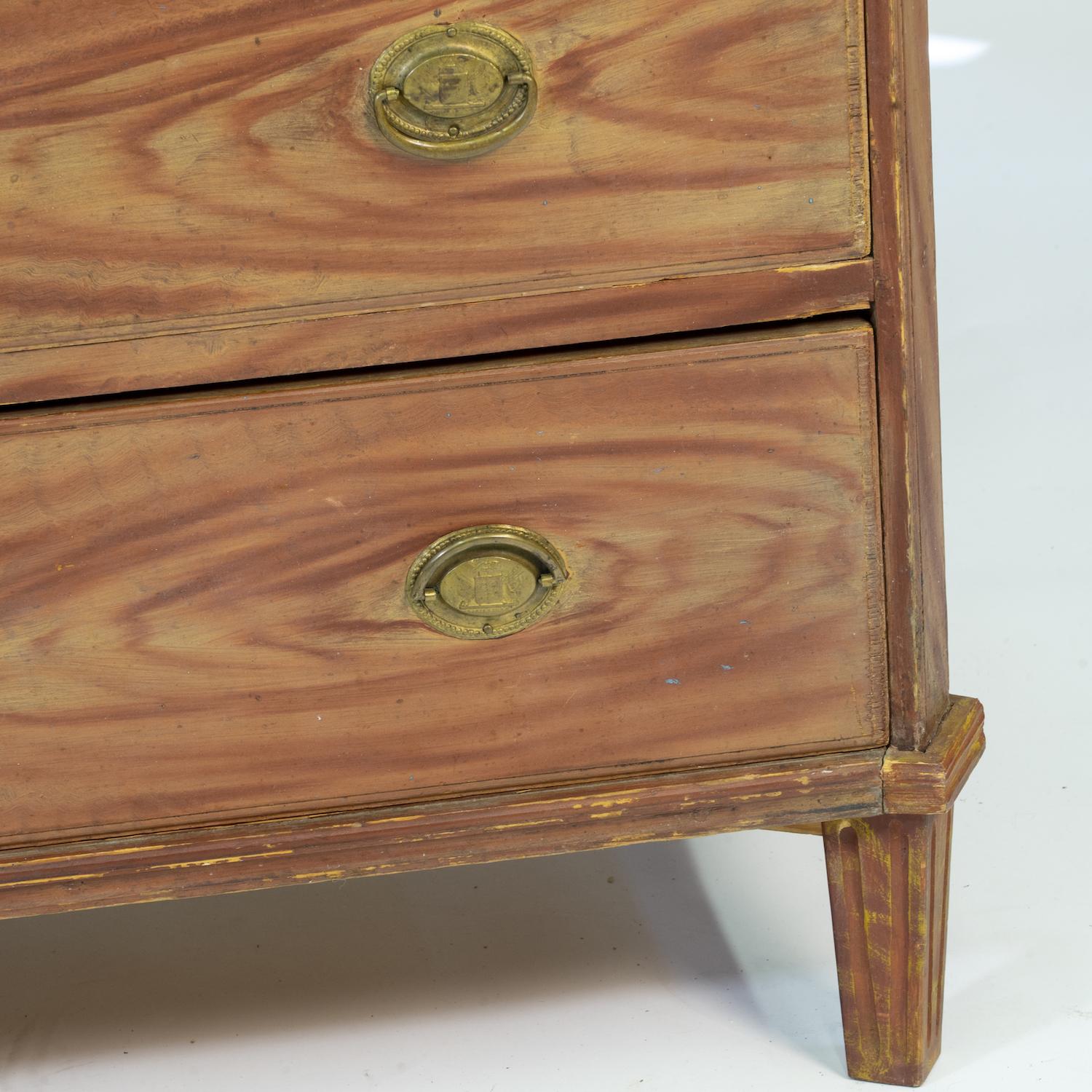Swedish Chest of Drawers In Fair Condition For Sale In Waltham, MA