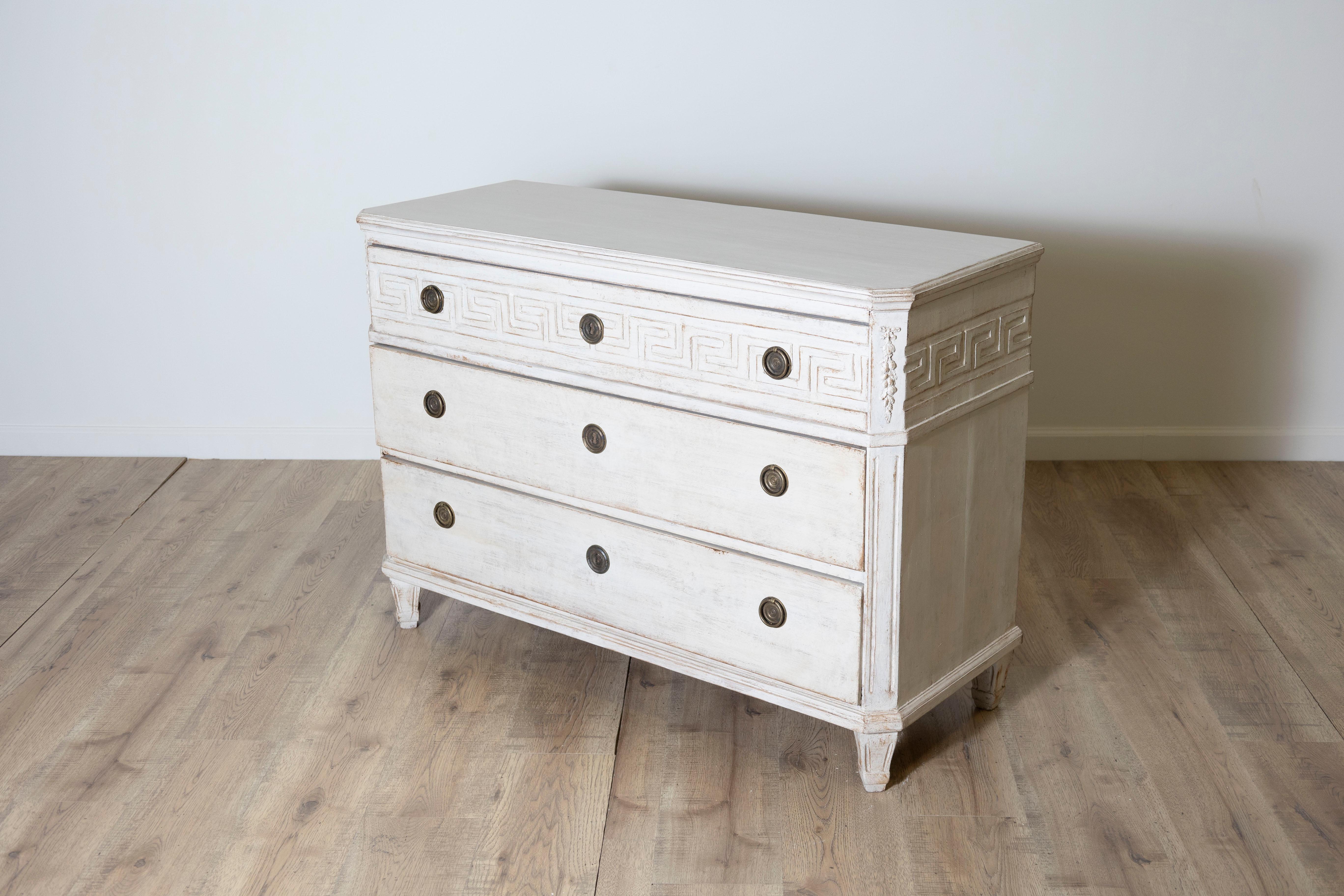 Pine Swedish Chest of Drawers For Sale
