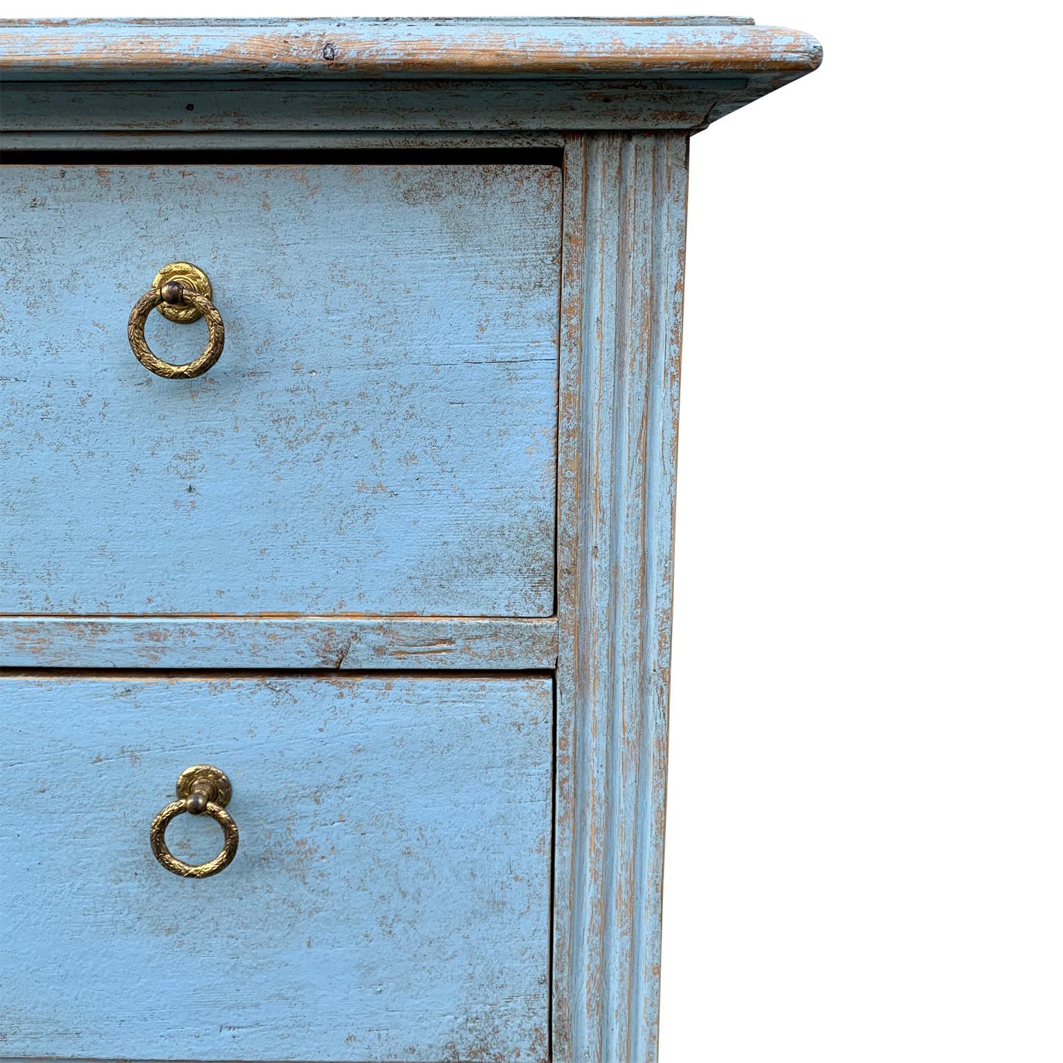 light blue chest of drawers