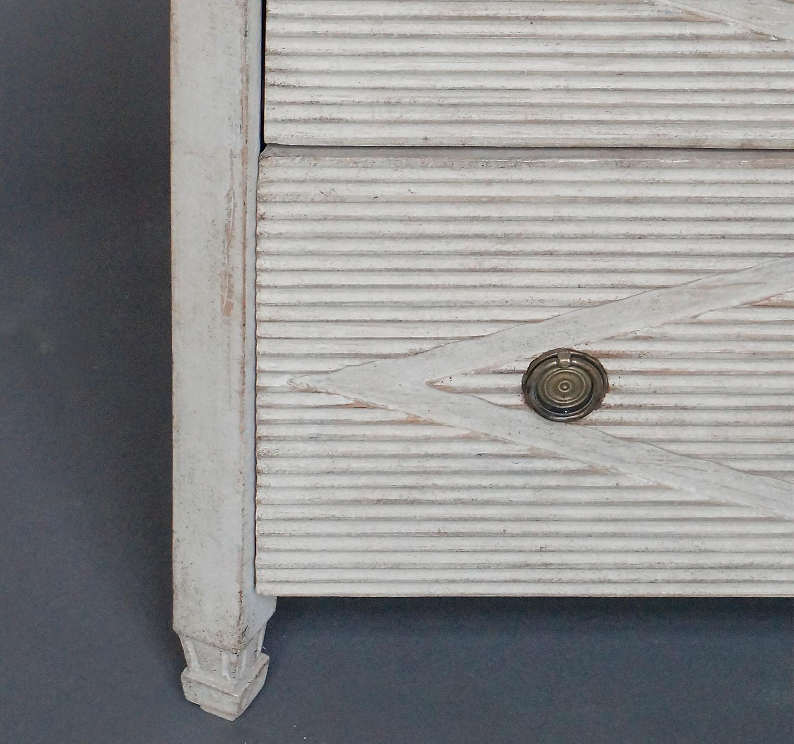 Wood Swedish Chest of Drawers in the Gustavian Style