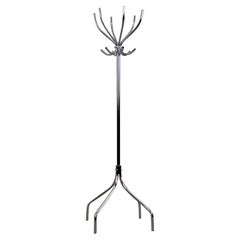 Swedish Chromed Steel Piccolo Floor Rack from Rörmekano and Skånes Fagerhult AB