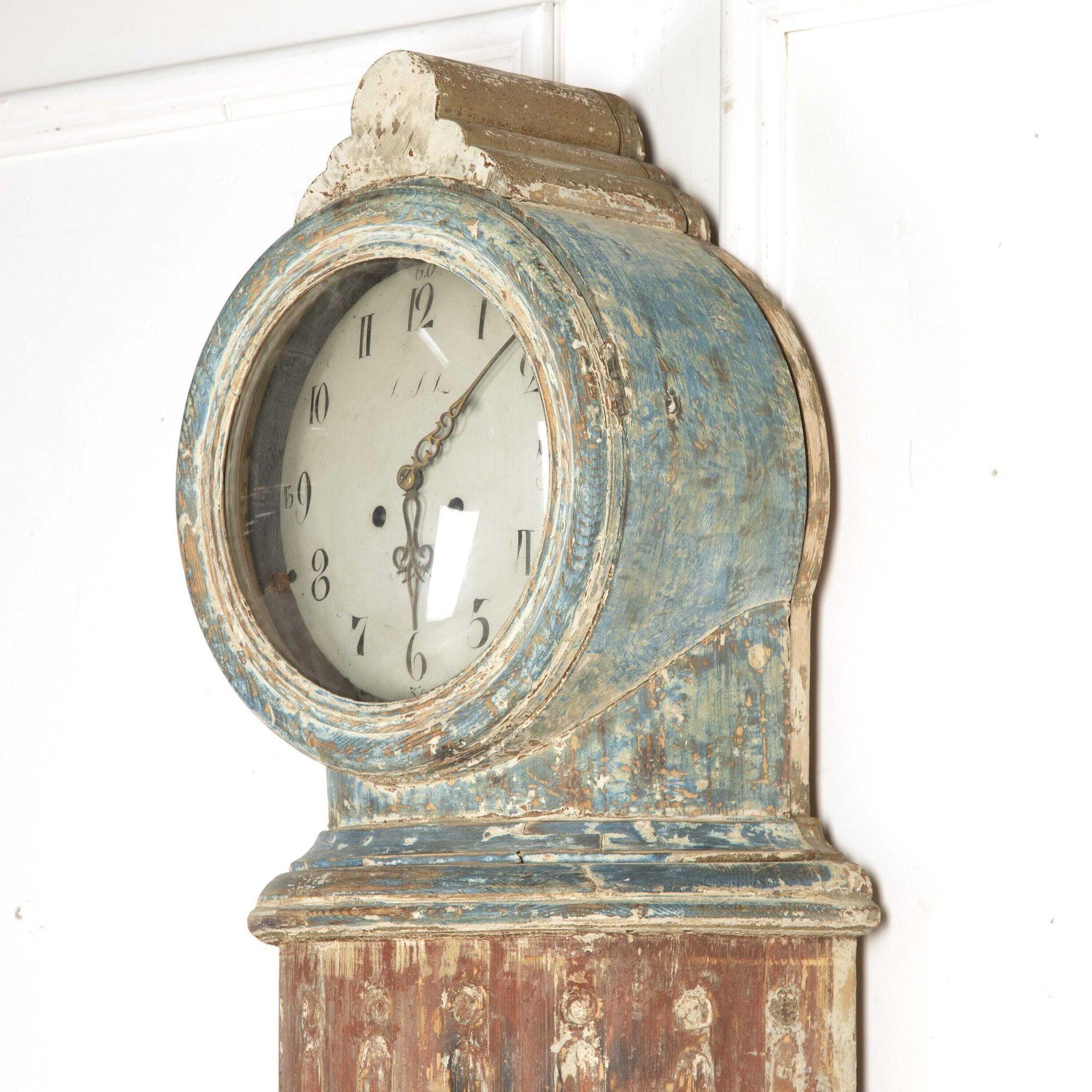 Gustavian Swedish Clock For Sale